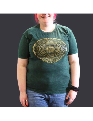 T-shirt Sari Nomade Extra Large - Mandala - Vert