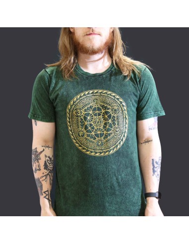 T-shirt grand Sari Nomade - Chakra - Vert