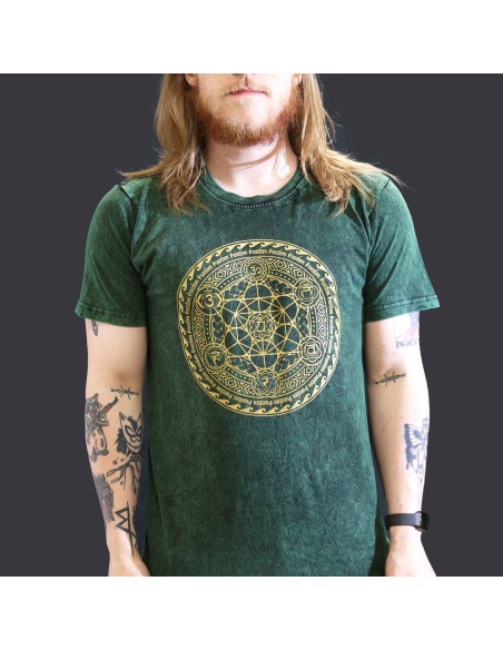 T-shirt grand Sari Nomade - Chakra - Vert