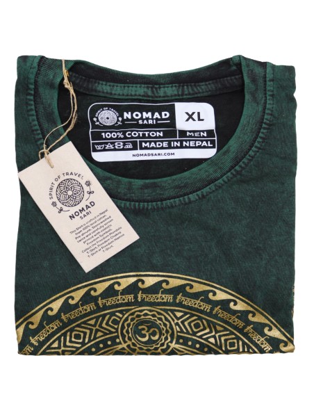 T-shirt Sari Nomade Extra Large - Chakra - Vert