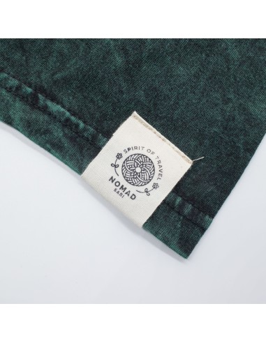 T-shirt en coton lavé en pierre Nomad Sari - Arbre de la Vie - Vert - Grand