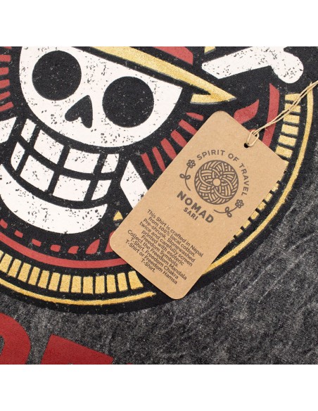 T-shirt en coton lavé pierre Nomad Sari - Rebel - Gris charbon - XL