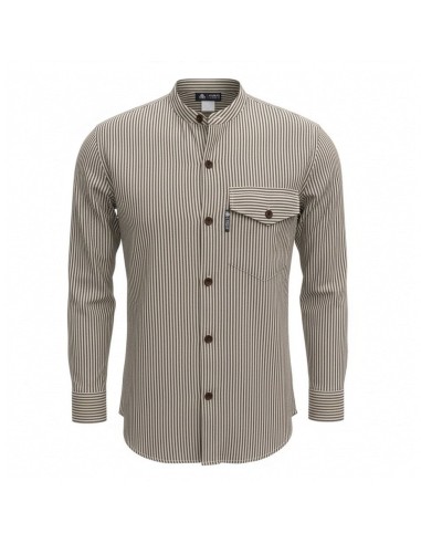 Chemise Nomad Sari Grandad - Gris pierre - XL
