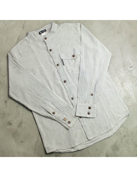 Chemise Nomad Sari Grandad - Gris pierre - XL