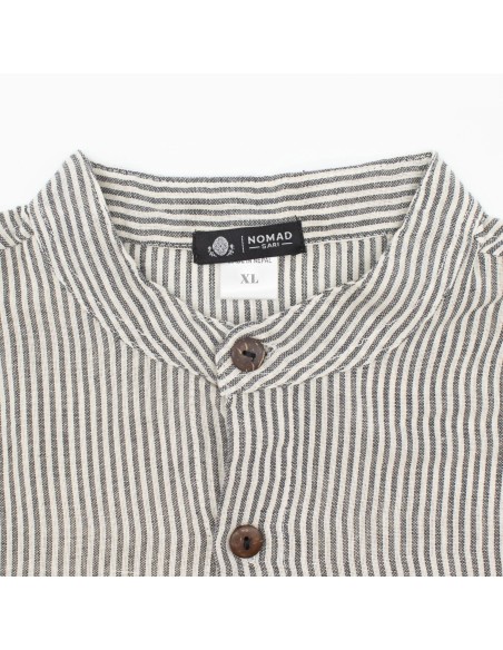 Chemise Nomad Sari Grandad - Gris pierre - XL