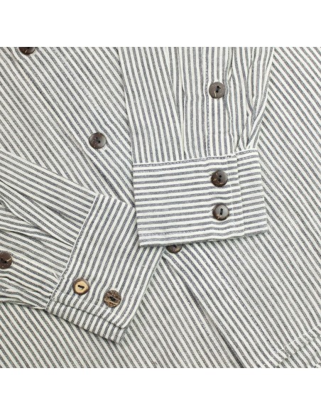 Chemise Nomad Sari Grandad - Gris pierre - XL