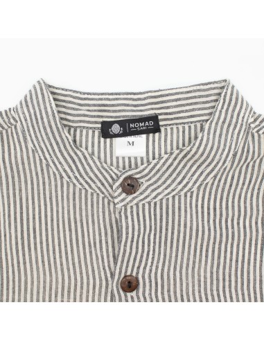 Chemise Grand-père Sari Nomade - Gris pierre - Large