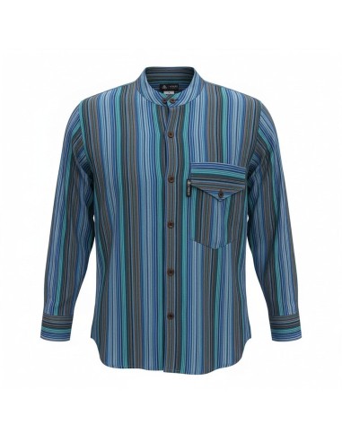 Chemise Nomad Sari Grandad - Turquoise - XL