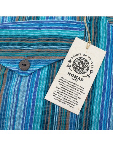 Chemise Nomad Sari Grandad - Turquoise - XL
