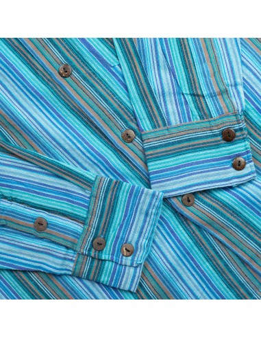 Chemise Nomad Sari Grandad - Turquoise - XL