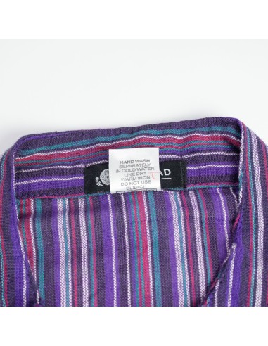 Sari Nomade Grandad Shirt - Noir Violet - Moyen