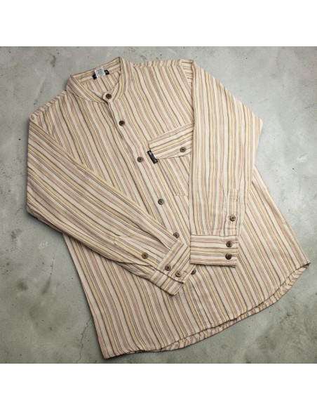 Chemise Nomad Sari Grandfather - Marron beige - XL