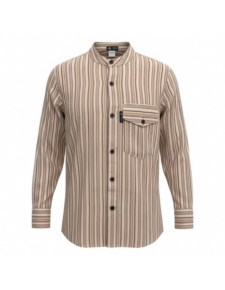 Chemise Nomad Sari Grandfather - Marron beige - XL