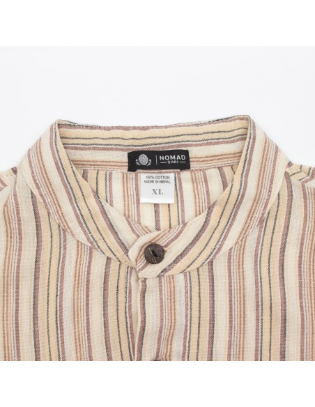 Chemise Nomad Sari Grandfather - Marron beige - XL