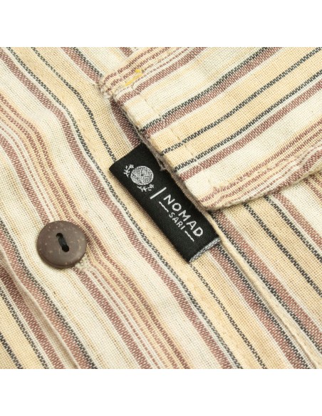 Chemise Nomad Sari Grandfather - Marron beige - XL