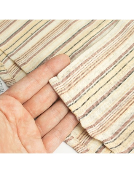 Chemise Grand-père Nomad Sari - Marron beige - Moyenne