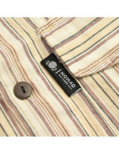 Chemise Grand-père Nomad Sari - Marron beige - Moyenne