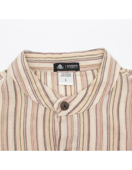 Chemise Nomad Sari Grandad - Marron Beige - Grande