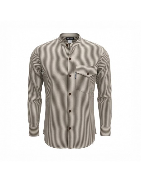 Chemise Nomad Sari Grandad - Pierre grise - Moyenne