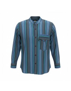 Chemise Nomad Sari Grandad - Turquoise - Moyenne