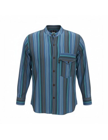 Chemise Nomad Sari Grandad - Turquoise - Moyenne