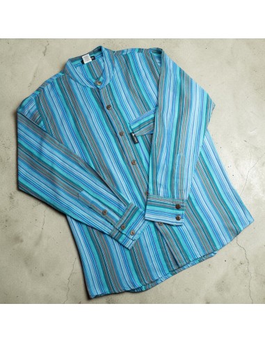 Chemise Nomad Sari Grandad - Turquoise - Moyenne