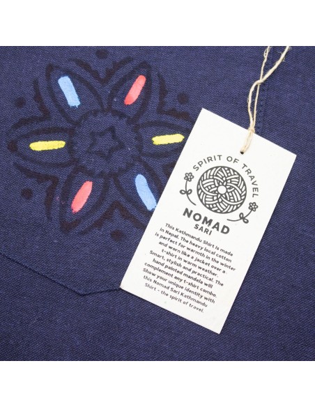 Chemise Nomad Sari Kathmandou - Indigo - XL