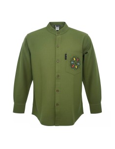 Chemise Nomad Sari Kathmandu - Vert forêt - Large