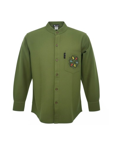 Chemise Nomad Sari Kathmandu - Vert forêt - Large