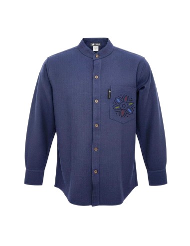 Chemise Nomad Sari Kathmandou - Indigo - Large