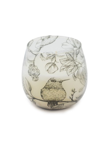 Bougies dans de petits bocaux en verre - dessinées par Llama