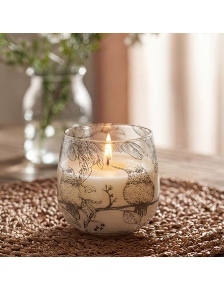 Bougies en pot en verre de taille moyenne - Tirées à la flamme