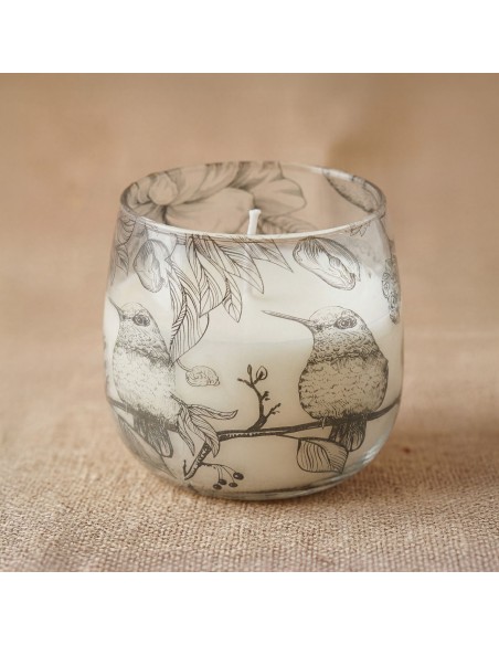 Bougies en pot en verre de taille moyenne - Tirées à la flamme