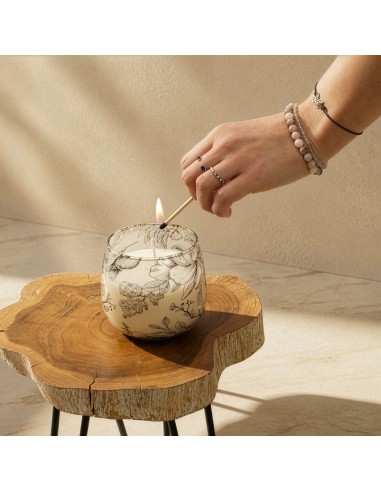 Bougies en pot en verre de taille moyenne - Tirées à la flamme