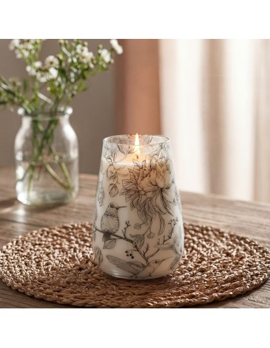 Bougies dans un grand bocal en verre - Tirées par la flamme