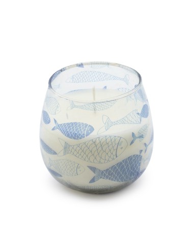 Bougies dans de petits bocaux en verre - Brise de mer