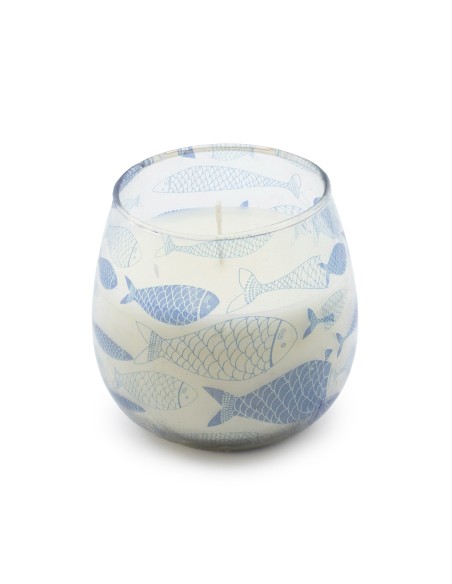 Bougies dans de petits bocaux en verre - Brise de mer