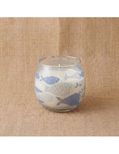 Bougies dans de petits bocaux en verre - Brise de mer