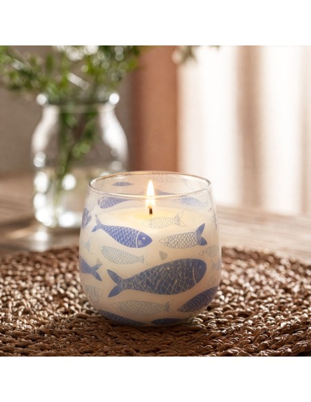 Bougies en pot en verre moyen - Seabreeze
