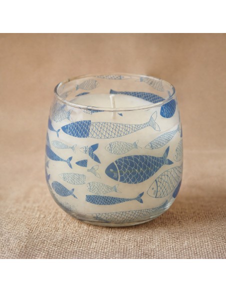 Bougies en pot en verre moyen - Seabreeze