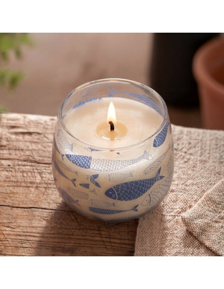 Bougies en pot en verre moyen - Seabreeze