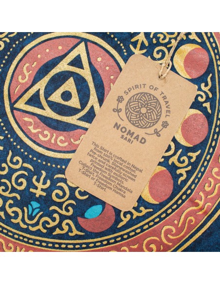 T-shirt Nomad Sari Moon Child Bleu M | Origine Zen