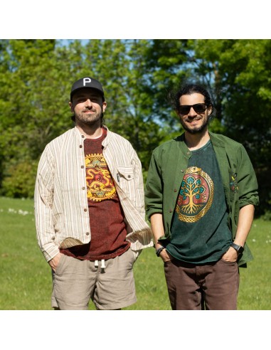 T-shirt Nomad Sari Zodiaque Marron M | Origine Zen