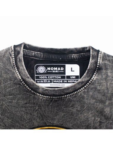 t-shirt mandala gris foncé – sobre et zen