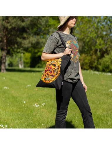 Bolso tote icÃ³nico y clÃ¡sico - DragÃ³n Yin y Yang - Negro 6 oz