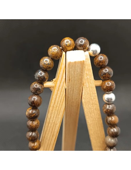 Bracelet Bronzite Épure – Ancrage