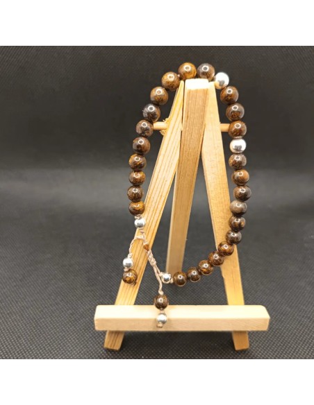 Bracelet Bronzite Épure – Ancrage