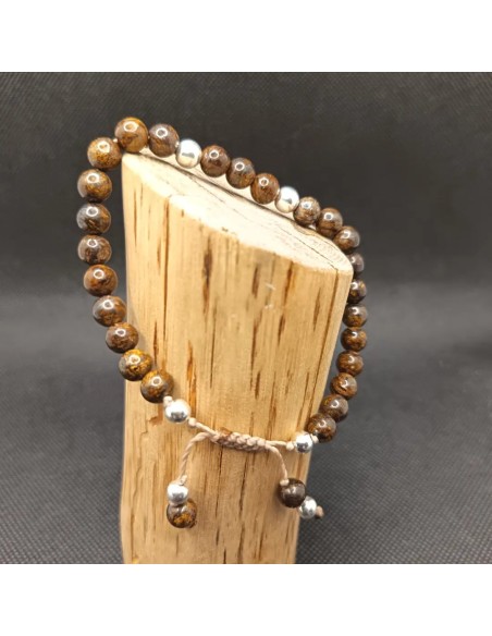 Bracelet Bronzite Épure – Ancrage