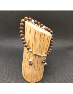 Bracelet Bronzite Épure – Ancrage