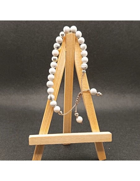 Bracelet Howlite Épure – Paix